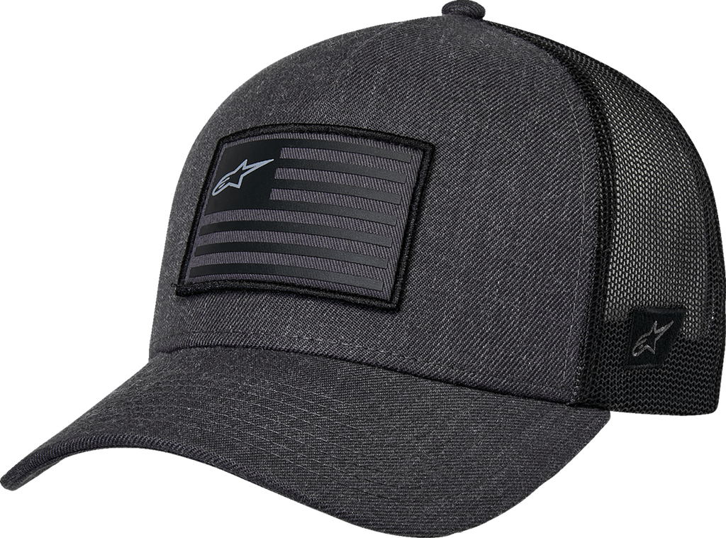 ALPINESTARS Flag Snapback Hat - Heather Charcoal/Black