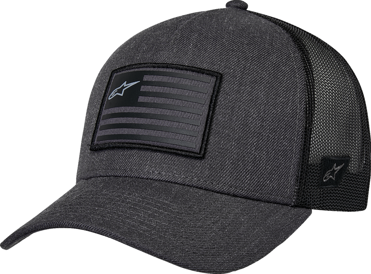 ALPINESTARS Flag Snapback Hat - Heather Charcoal/Black