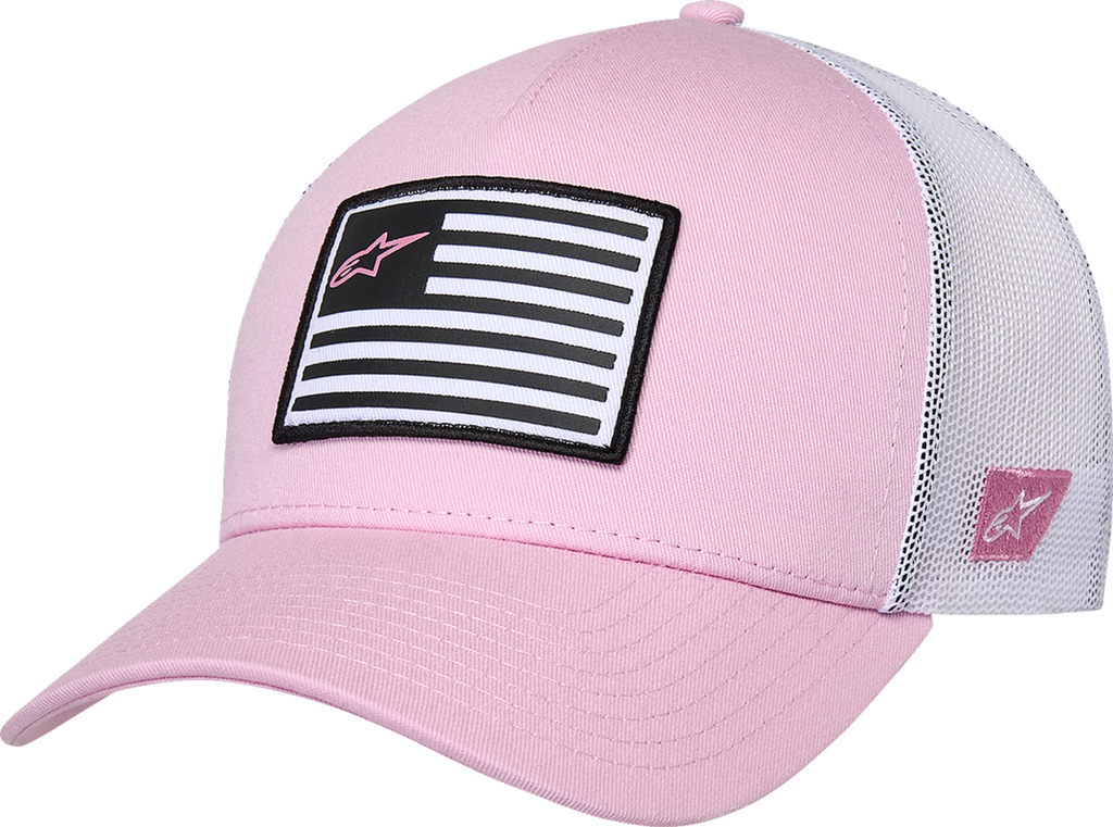 ALPINESTARS Flag Snapback Hat - White/Black