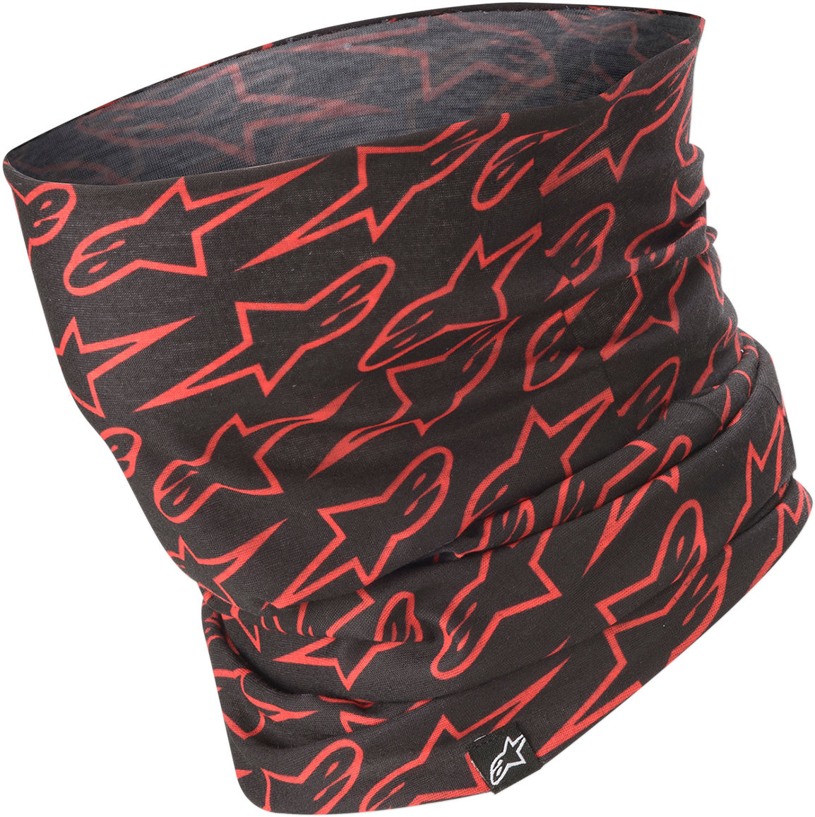 ALPINESTARS Neck Tube - Astars - Black/Fluo Red