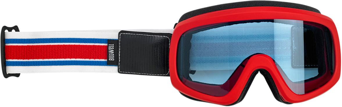 Biltwell Goggle Ovrlnd 2.0 - Red/White/Black