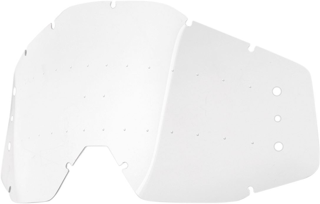 100% Speedlab Vision System Lens - with Holes - Clear