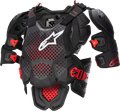 A-10 v2 Full Roost Guard - Black/Red - XS/S (1)