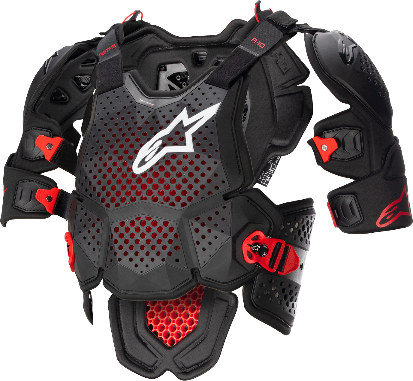 A-10 v2 Full Roost Guard - Black/Red - XS/S (1)