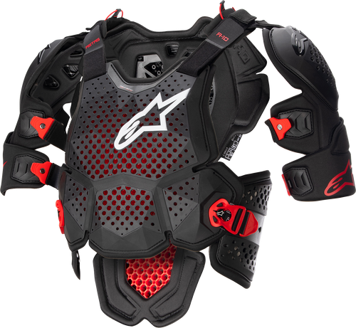 A-10 v2 Full Roost Guard - Black/Red - XS/S (1)