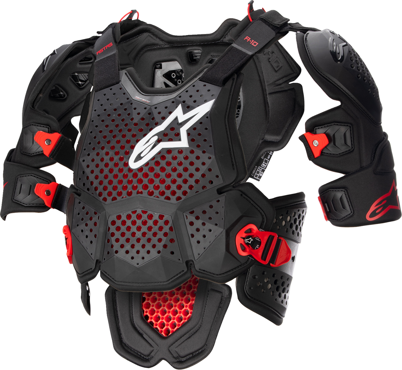 A-10 v2 Full Roost Guard - Black/Red - M/L (1)