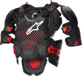 A-10 v2 Full Roost Guard - Black/Red - XL/2XL (1)