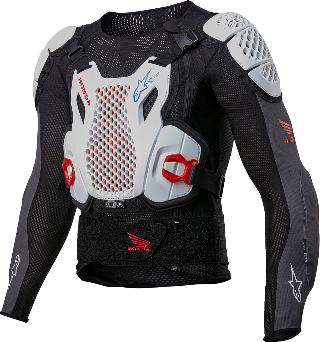 Honda Bionic Plus v2 Protection Jacket - Black/White/Blue/Bright Red - Small (1)