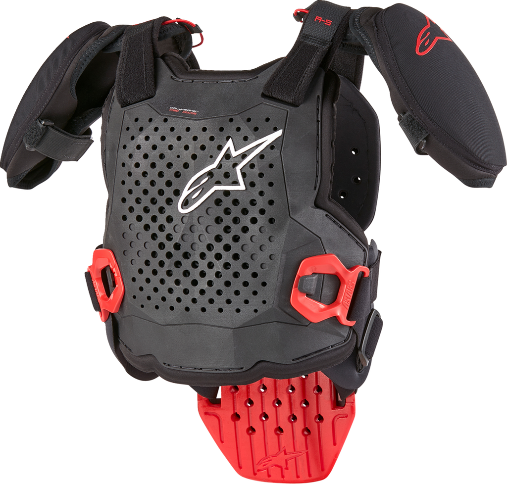 ALPINESTARS Youth A5 S v2 Chest Guard - Black/White/Red - L/XL