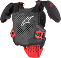 ALPINESTARS Youth A5 S v2 Chest Guard - Black/White/Red - S/M