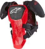 ALPINESTARS Youth A5 S v2 Chest Guard - Black/White/Red - L/XL