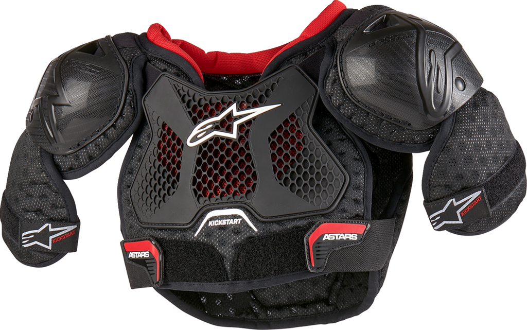 ALPINESTARS Youth Bionic Action Kickstart Chest Guard - Black/Red - 4/6