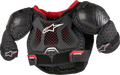ALPINESTARS Youth Bionic Action Kickstart Chest Guard - Black/Red - 4/6