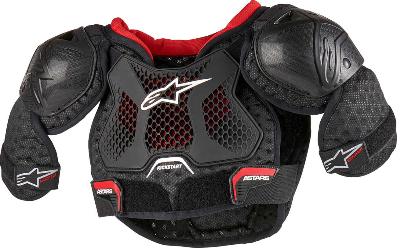 ALPINESTARS Youth Bionic Action Kickstart Chest Guard - Black/Red - 4/6