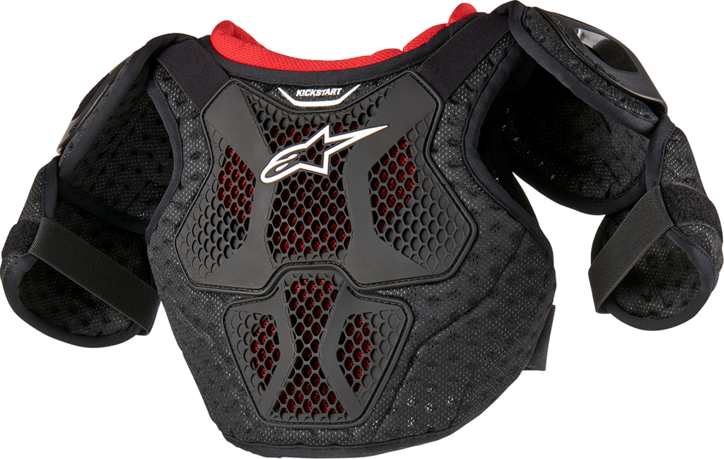 ALPINESTARS Youth Bionic Action Kickstart Chest Guard - Black/Red - 4/6