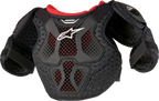 ALPINESTARS Youth Bionic Action Kickstart Chest Guard - Black/Red - 7/9