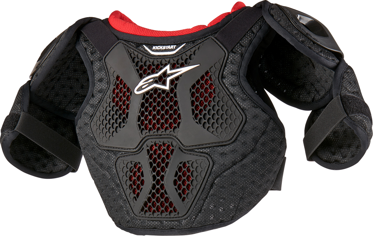 ALPINESTARS Youth Bionic Action Kickstart Chest Guard - Black/Red - 7/9