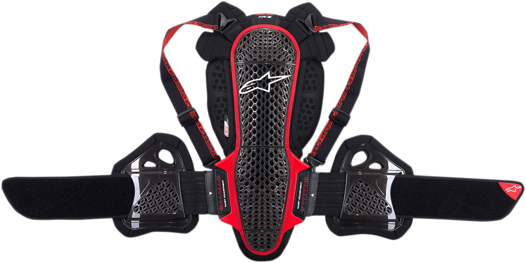 Nucleon KR-3 Back Protector - Black/Red - XS (1)