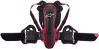 Nucleon KR-3 Back Protector - Black/Red - XS (1)