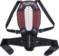 ALPINESTARS Nucleon Plasma Back Protector - Black/White/Red - XS