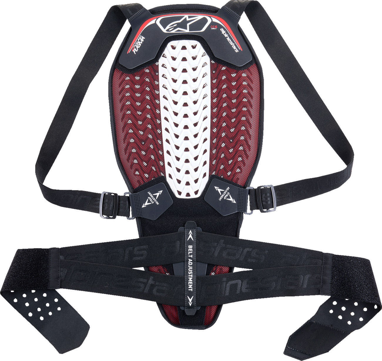 ALPINESTARS Nucleon Plasma Back Protector - Black/White/Red - XS