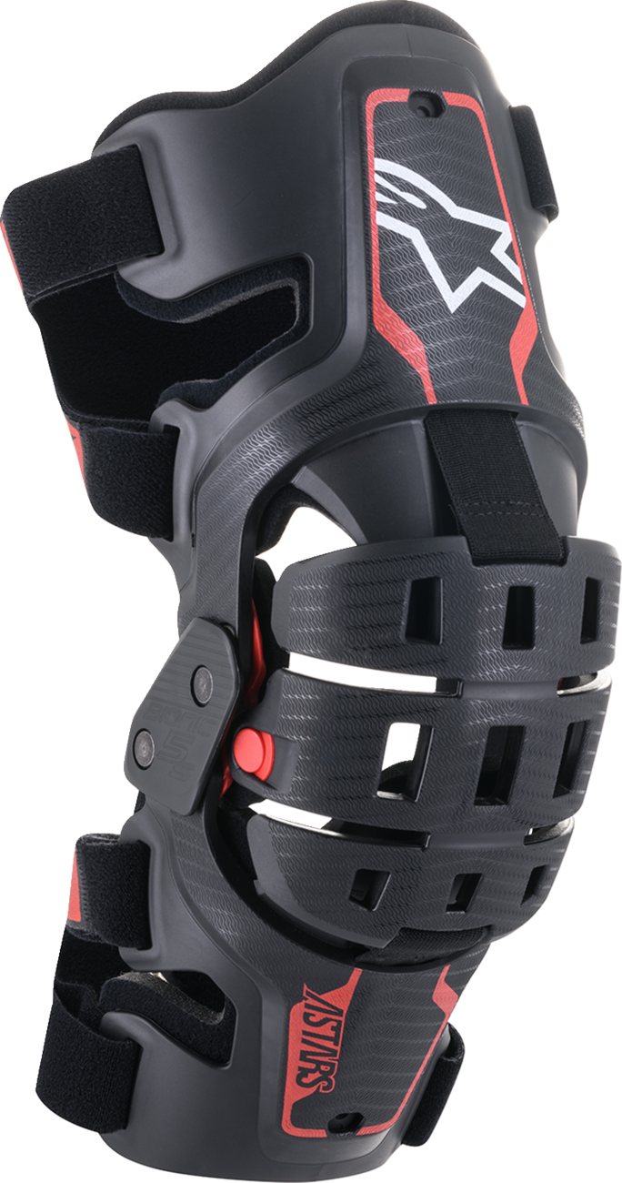 Youth Bionic 5S Knee Braces - Black/Red (1)