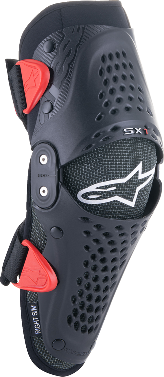 ALPINESTARS Youth SX-1 Knee Protectors - Black/Red - L/XL