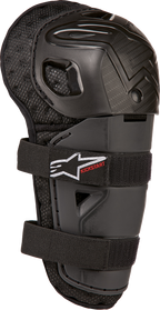 ALPINESTARS Youth Bionic Action Kickstart Guards - Knee - Black/Red