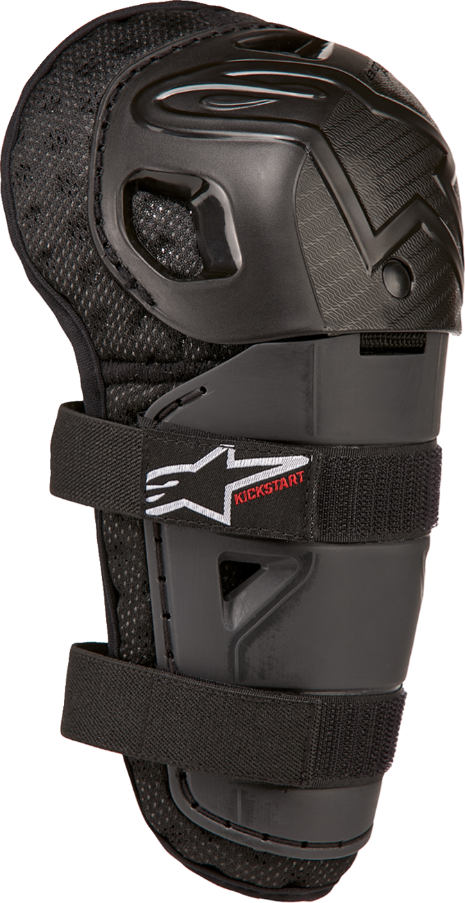 ALPINESTARS Youth Bionic Action Kickstart Guards - Knee - Black/Red