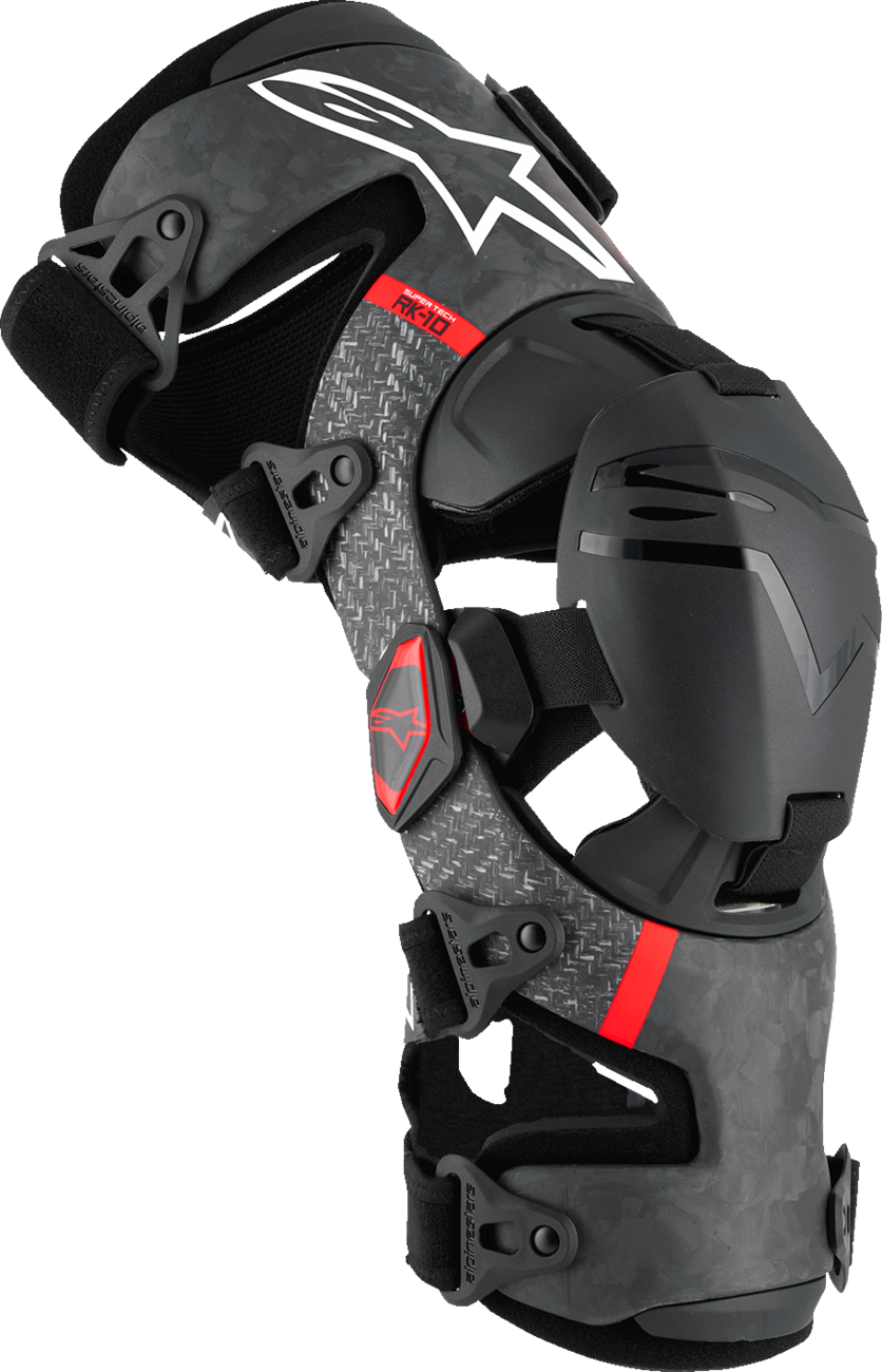 Supertech RK-10 Plasma Knee Braces - Black/Red - Medium (1)