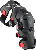 RK-7 Plasma Knee Braces - Black/Red - Large (1)