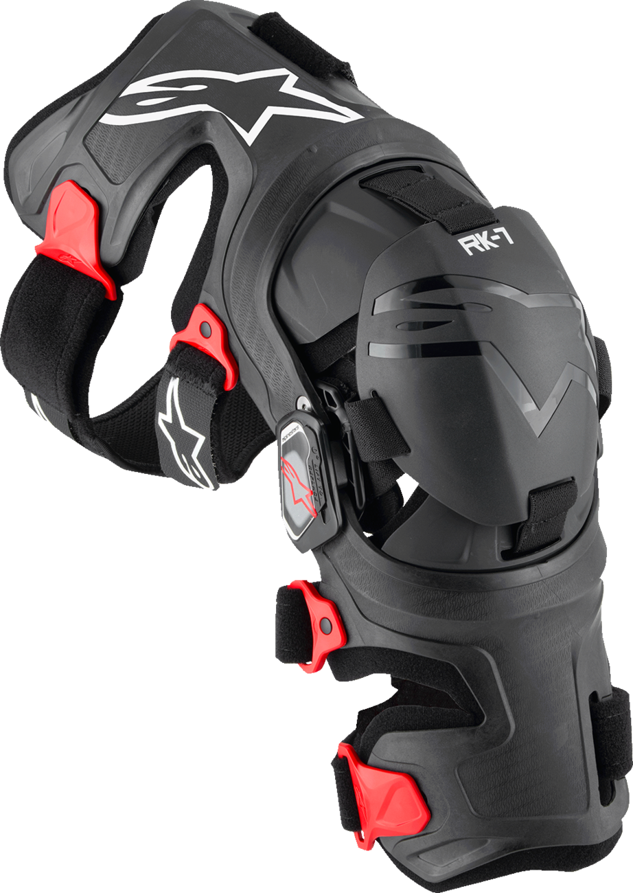 Alpinestars RK-7 Plasma Knee Braces - Black/Red