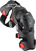 RK-7 Plasma Knee Braces - Black/Red - XL (1)