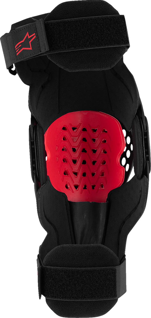 ALPINESTARS SX-1 Plasma Knee Guards - Black/Red/Cool Gray - 2XL