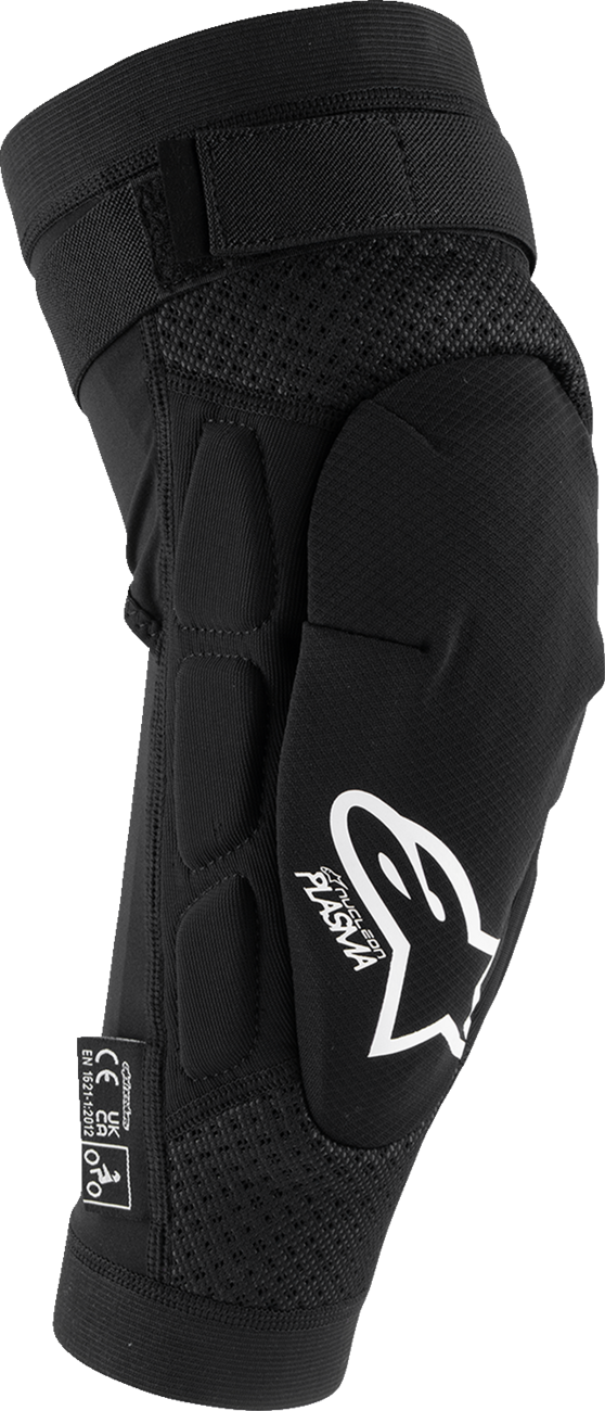 ALPINESTARS Youth Bionic Plasma Knee Guards - Black/White - 2XL