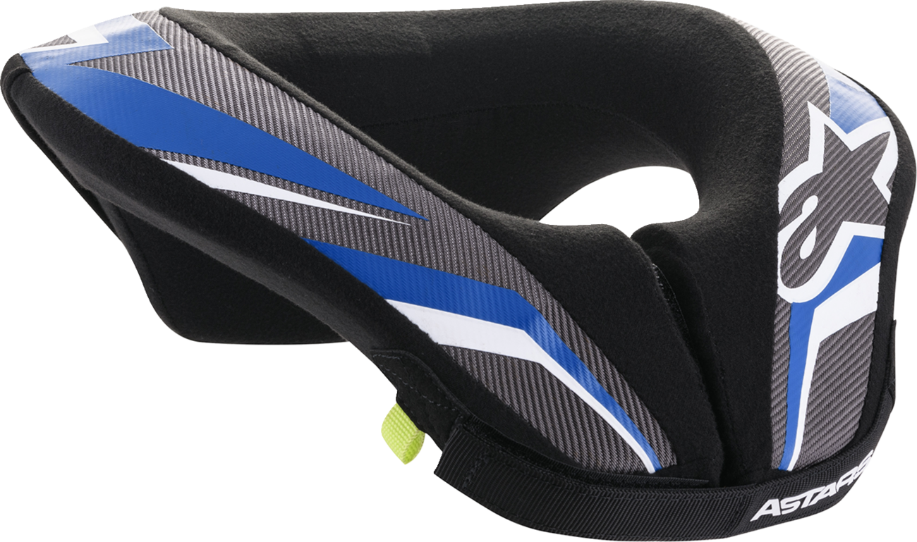 ALPINESTARS Youth Sequence Neck Roll - Black/Anthracite/Blue - L/XL