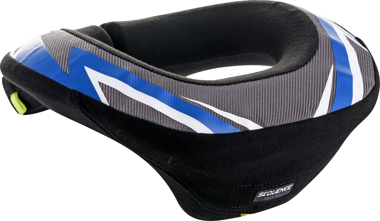 ALPINESTARS Youth Sequence Neck Roll - Black/Anthracite/Blue - L/XL