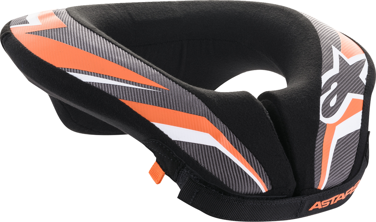 ALPINESTARS Youth Sequence Neck Roll - Black/Anthracite/Orange - L/XL