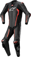 ALPINESTARS Missile v2 1-Piece Leather Suit - Black/Red Fluo - US 46 / EU 56