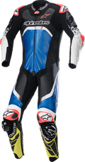 GP Tech v4 Leather Suit - Black/Blue/Yellow Fluo - US 40 / EU 50 (1)