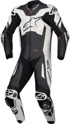 Alpinestars GP Plus v4 Sprint 1-Piece Leather Suit - Black/Red Fluo/White