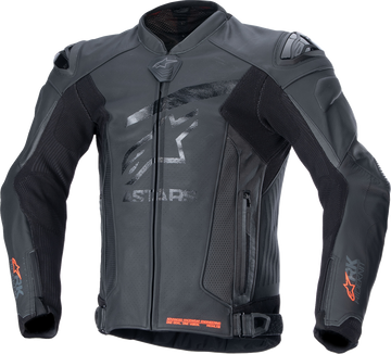 GP Plus R v4 Rideknit® Leather Jacket - Black/Black - US 42 / EU 52 (1)