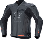 Alpinestars GP Plus R v4 Rideknit® Leather Jacket - Black/Black