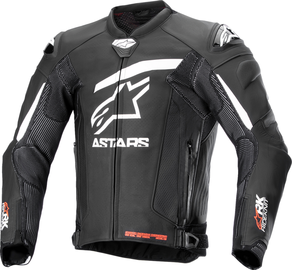 GP Plus R v4 Rideknit® Leather Jacket - Black/White - US 38 / EU 48 (1)