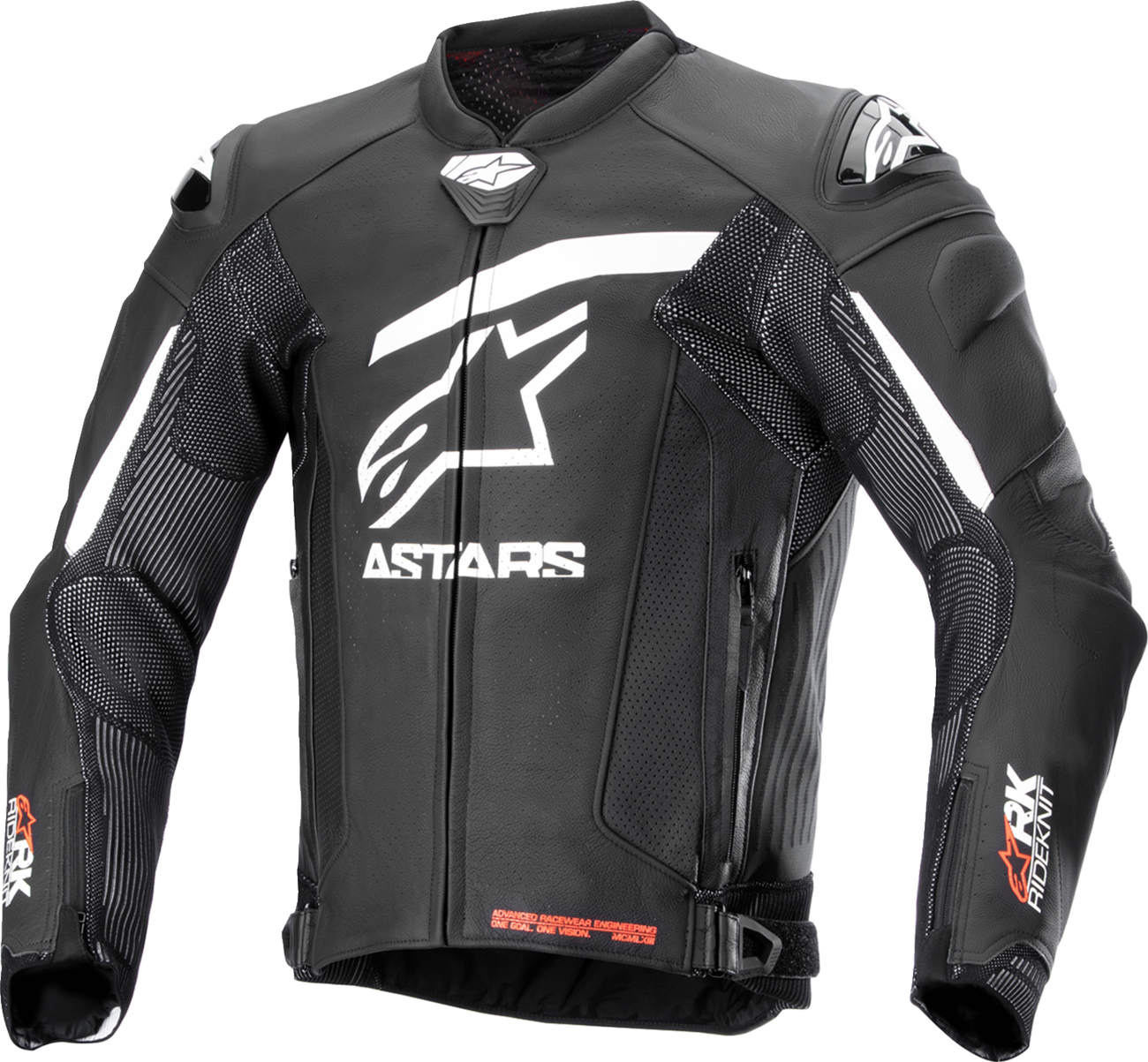 Alpinestars GP Plus R v4 Rideknit® Leather Jacket - Black/White