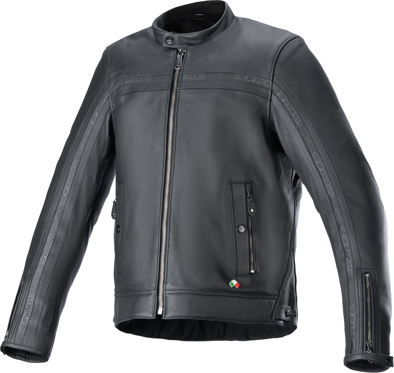 Alpinestars Dyno Leather Jacket - Black/Black