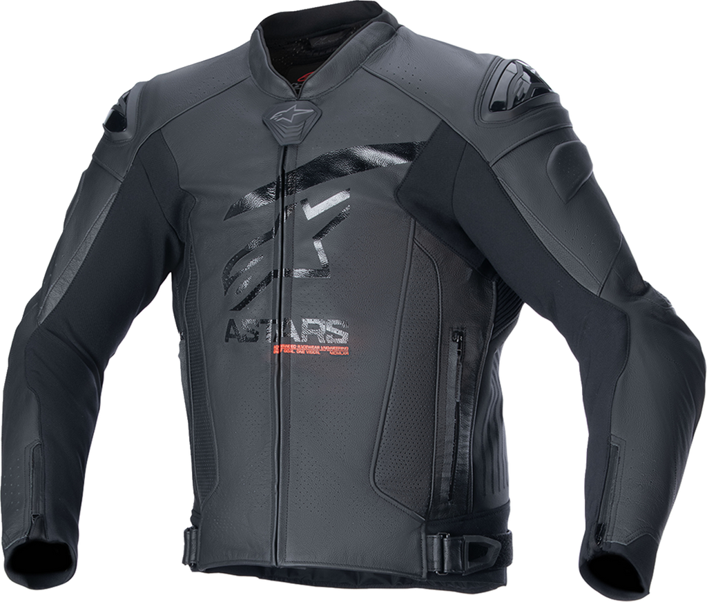 Alpinestars GP Plus R v4 Airflow Leather Jacket - Black/Black