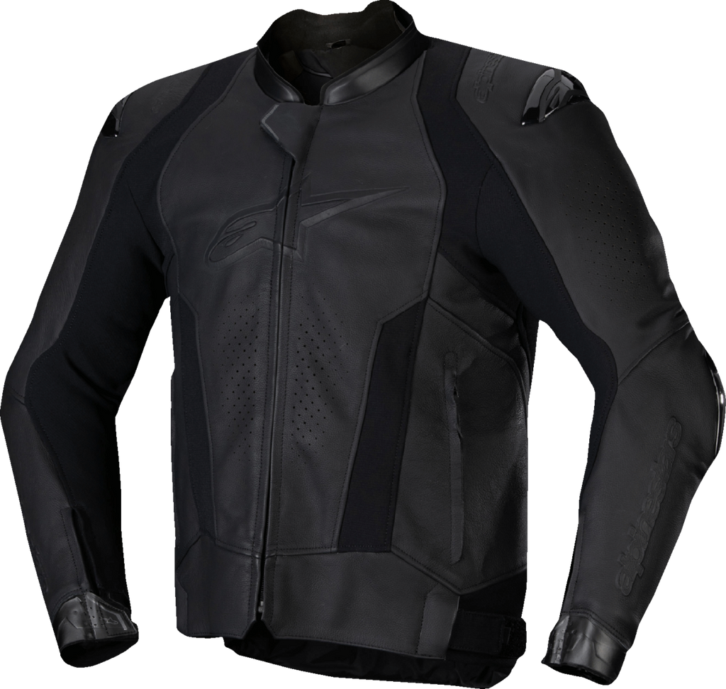 Missile v3 Leather Jacket - Black/Black - US 42 / EU 52 (1)