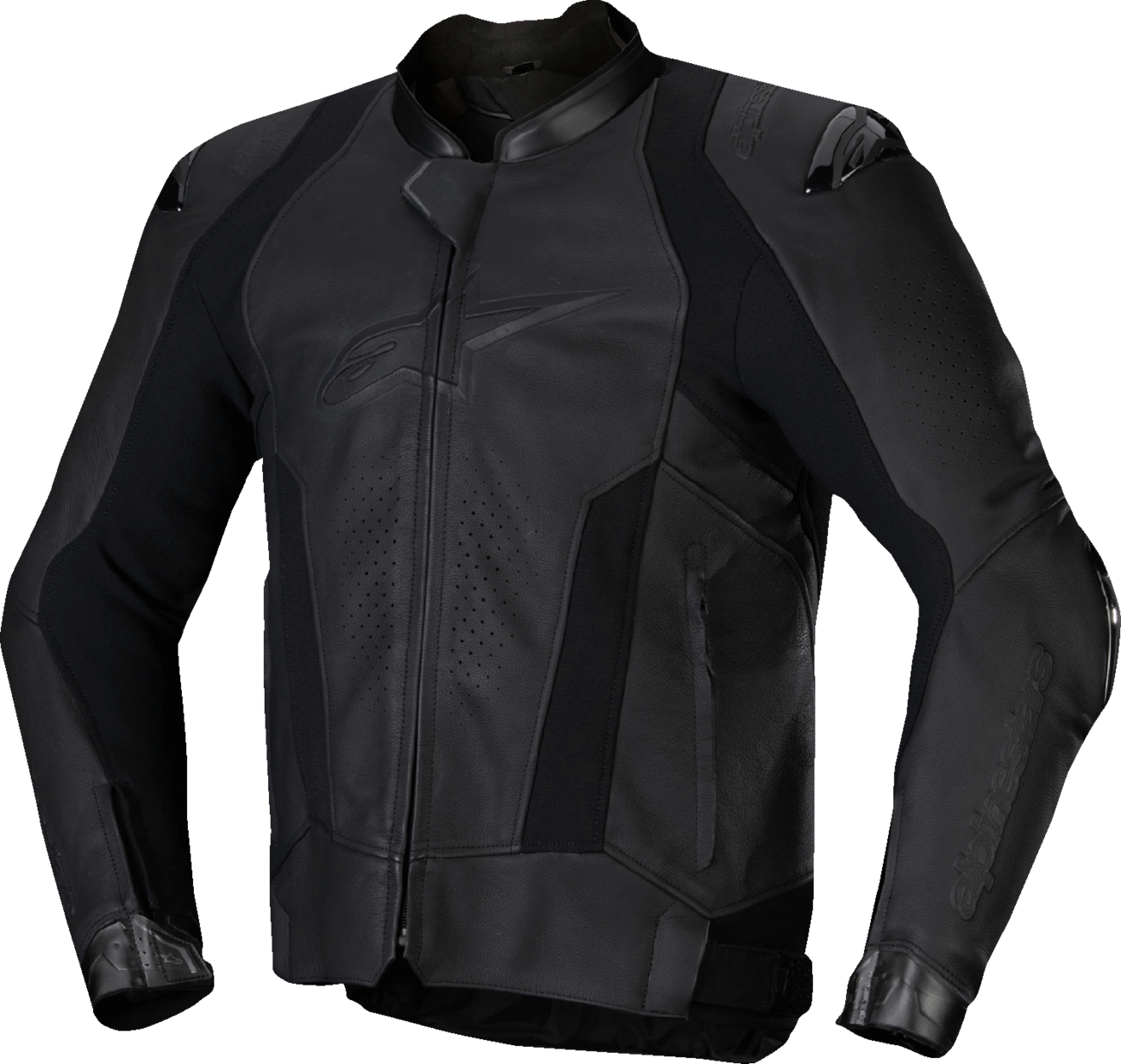 Alpinestars Missile v3 Leather Jacket - Black/Black