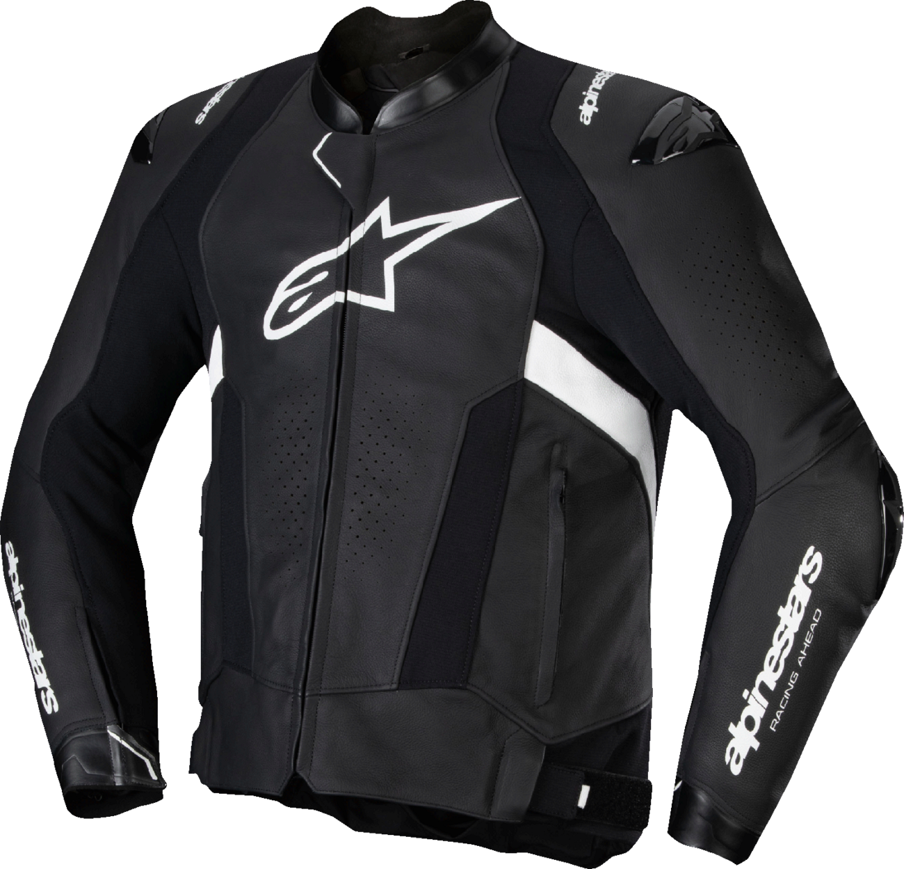 Alpinestars Missile v3 Leather Jacket - Black/White